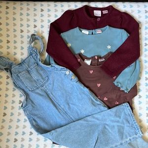 Zara girl 3-4Y bundle - Overall, tops